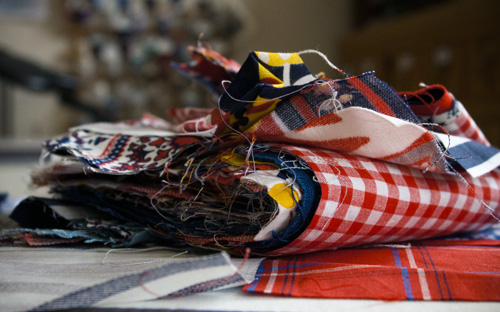 pile of quilt squares