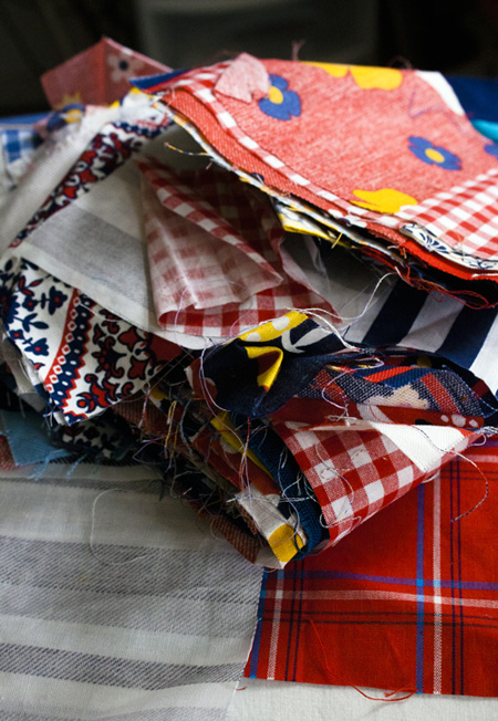 pile of quilt squares