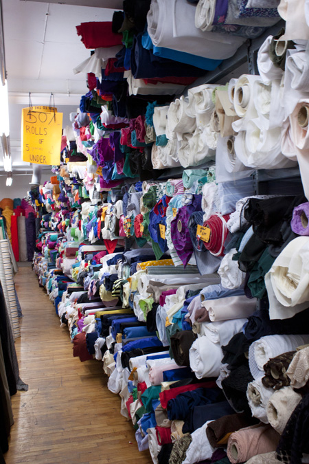 king's textiles, toronto: filled to the brim with fabric