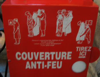some robe to cover people with if they catch on fire