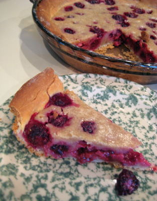 blackberry custard pie
