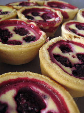 blackberry tartlets