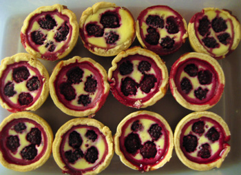 blackberry tartlets
