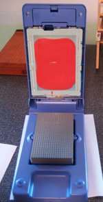 print gocco: ready to print an orange camera