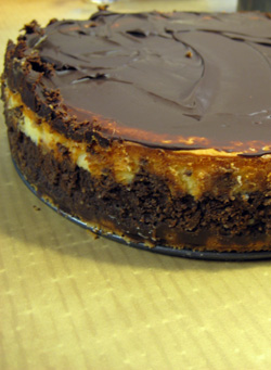 coconut chocolate cheesecake!