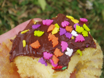 dinosaur cupcake!