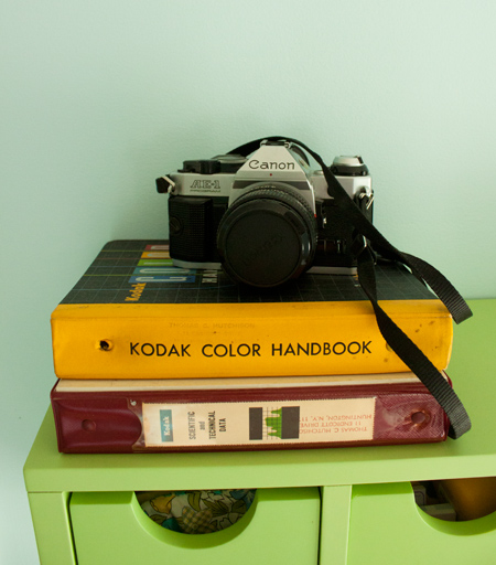 canon ae-1 & vintage kodak color handbooks (day 17 of the 30-day photo challenge: on the shelf) canon ae-1 & vintage kodak color handbooks (day 17 of the 30-day photo challenge: on the shelf)