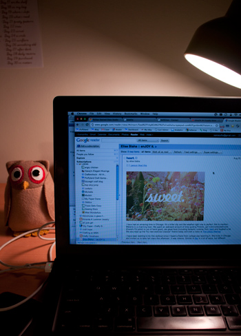 blog reading (day 28 of the 30 day photo challenge: daily routine)