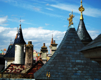 fantasyland rooftops, disneyland paris