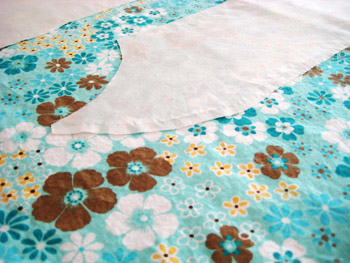 cutting out a new dress