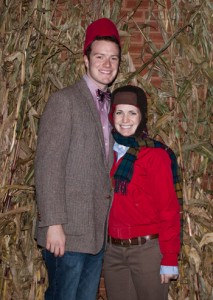 doctor who with a fez & amelia earhart on halloween