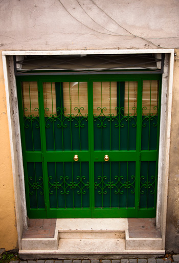green door in roma