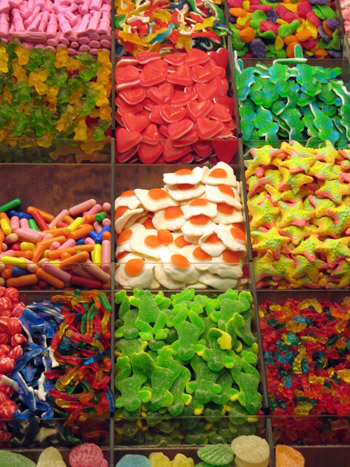 assorted gummy candy
