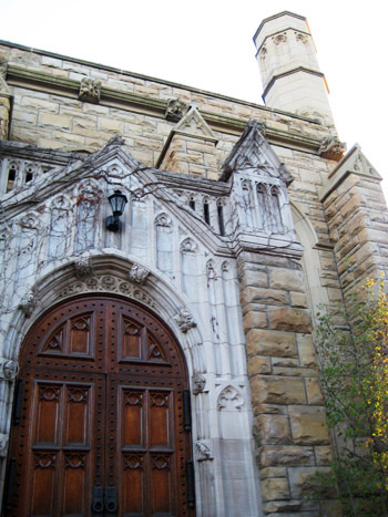 harkness chapel at sunset, case western