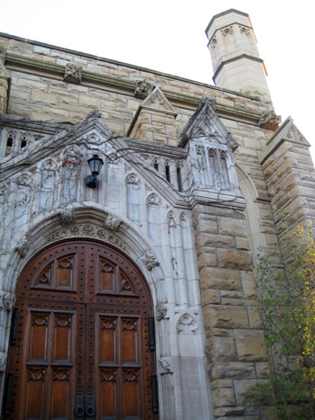 harkness chapel at sunset, case western