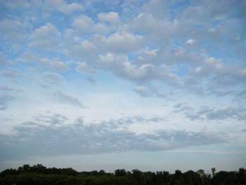 clouds out by the soccer field