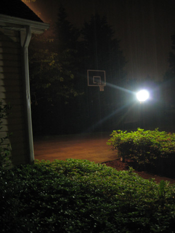 rainy night at home