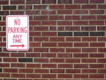no parking, any time