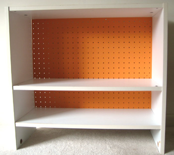 orange shelves