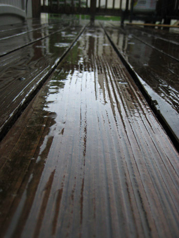 rainy deck rainy deck