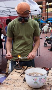 glass beadmaking demonstration by ryan eicher