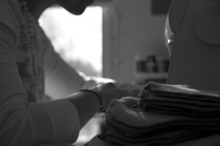 self-portrait of a seamstress