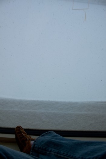 snowed in in my mocassins... a good way to be