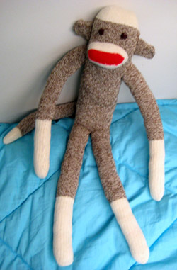 alyssa’s sock monkey!