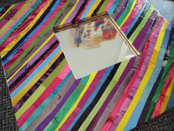 magazine decoupaged mirror magazine decoupaged mirror