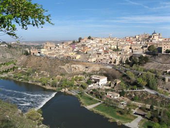amazing view of toledo, spain