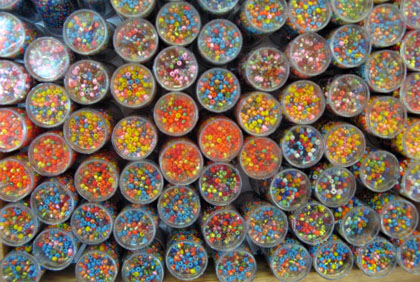 beads on display beads on display